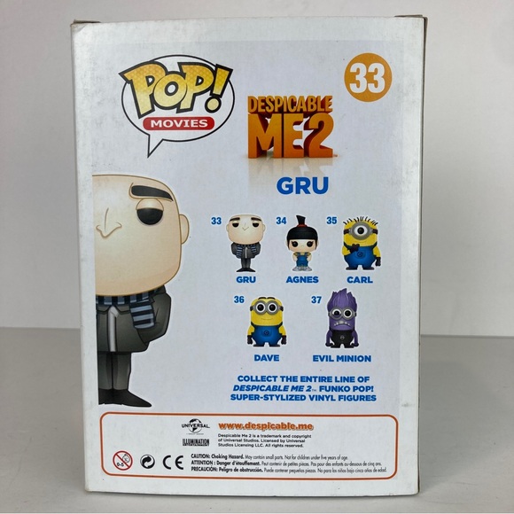 Funko Pop! Vinyl Figure Despicable Me 2 Gru #33 Vaulted See Pics - Picture 5 of 14